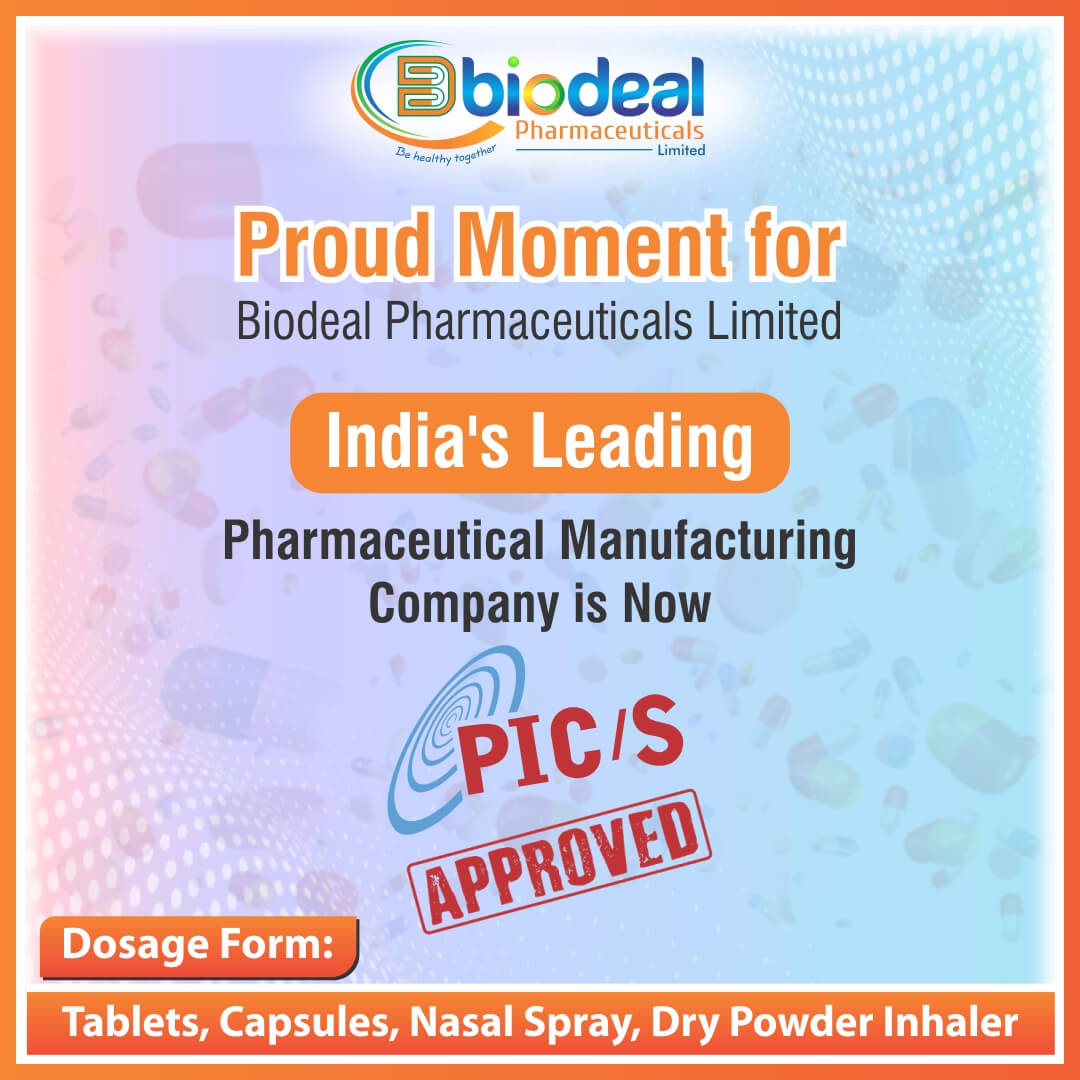 Biodeal Pharma is now PIC/S Approved